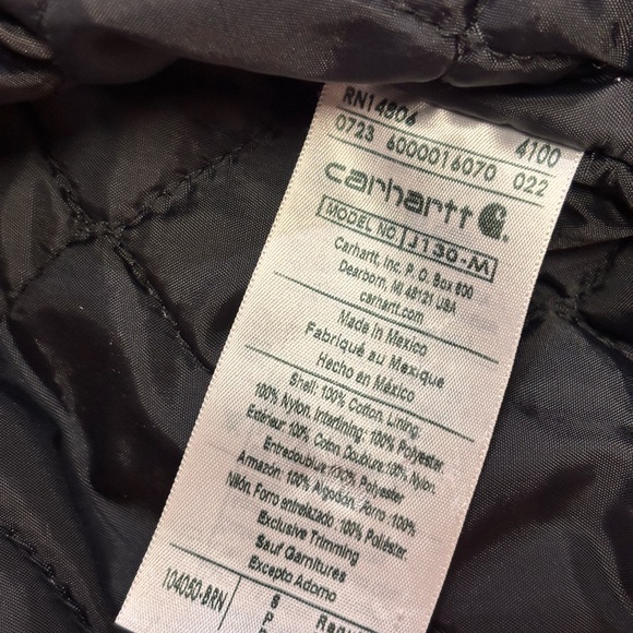 Carhartt Work Jacket Size Small J130 Sandstone Brown Distressed - Picture 9 of 14